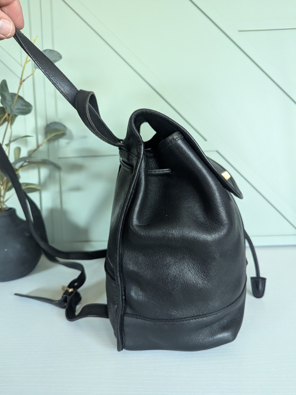 Vintage Coach Leather Mini Daypack Backpack - Picture 3 of 14